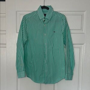 Vineyard Vines Pale Green Gingham Men's Shirt